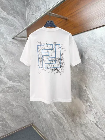 Fendi Short Sleeve Round Neck T-Shirt