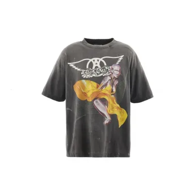 Saint Michael Short Sleeve T-Shirt with Sorayama Robot