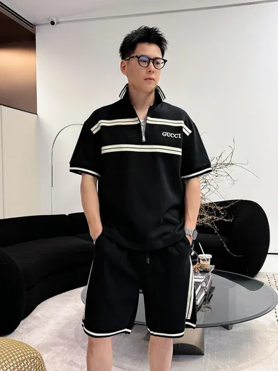 Gucci 2026 Summer Classic Short Sleeve T-Shirt and Shorts Set