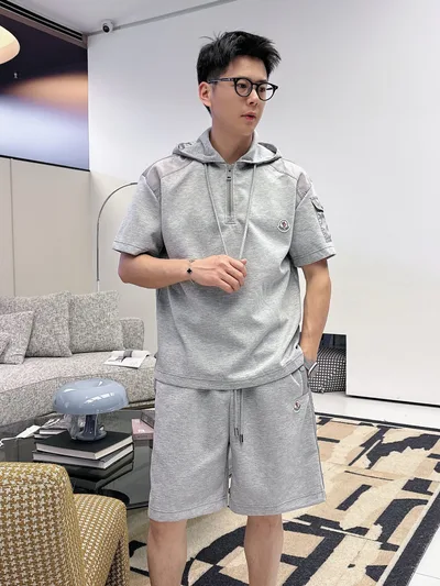 Moncler 2026 Summer Short Sleeve T-Shirt and Shorts Set