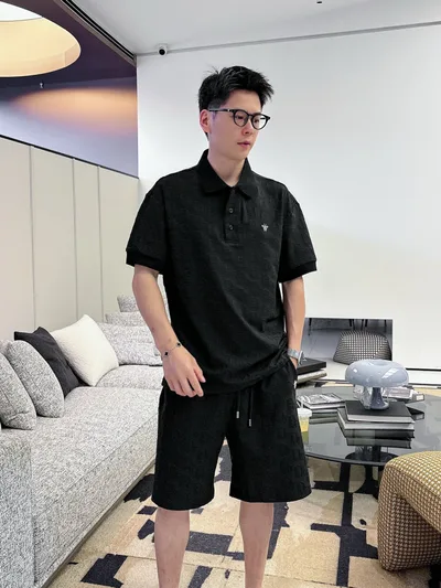 Dior 2026 Summer Classic Short Sleeve T-Shirt and Shorts Set