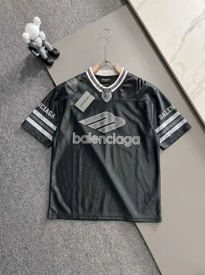 Balenciaga Team Series V-Neck Short Sleeve T-Shirt