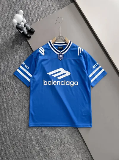 Balenciaga Team Series V-Neck Short Sleeve Tee