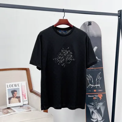LV Bouquet Monogram Jacquard Short Sleeve T-Shirt