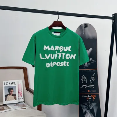 Louis Vuitton LV x Nigo Pixel Letter Embroidery Short Sleeve T-Shirt