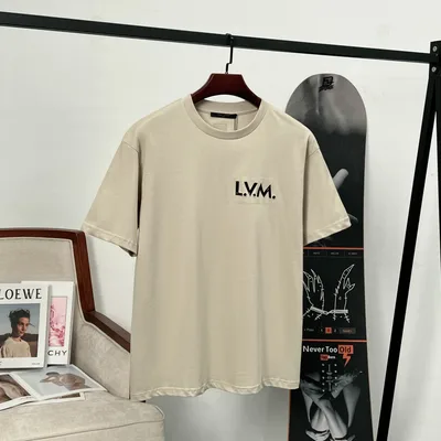 Louis Vuitton LVM Logo Embroidered Short Sleeve T-Shirt