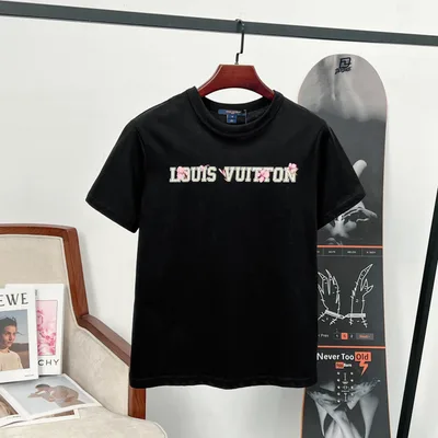 Louis Vuitton LV 2026 Flight Series Floral Logo Print Short Sleeve T-Shirt