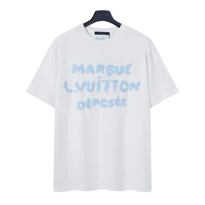 Louis Vuitton LV x Nigo Pixel Letter Embroidery Short Sleeve T-Shirt