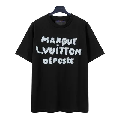 LV x Nigo Pixel Letter Embroidery Short Sleeve T-Shirt