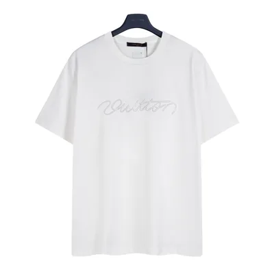 Louis Vuitton LV 25 New Pharrell Signature 3D Embroidery Short Sleeve T-Shirt