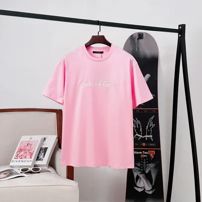Louis Vuitton LV 25 New Pharrell Signature 3D Embroidery Short Sleeve T-Shirt