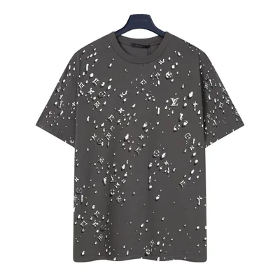 LV Monogram Waterdrop Rhinestone T-Shirt