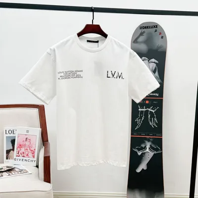 Louis Vuitton LV 26SS LVM Distressed Print Short Sleeve T-Shirt