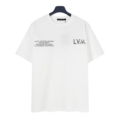 Louis Vuitton LV 26SS LVM Distressed Print Short Sleeve T-Shirt