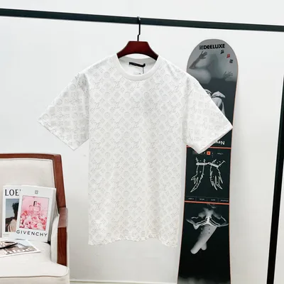 Louis Vuitton LV 26SS Full Logo Print Short Sleeve T-Shirt