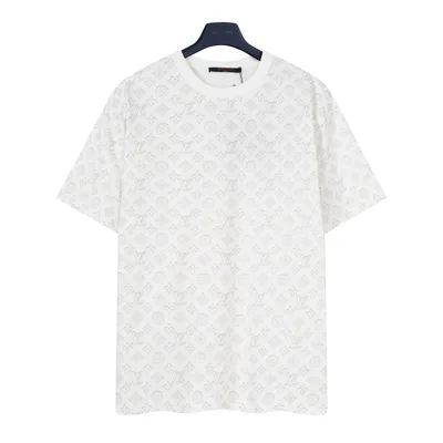 Louis Vuitton LV 26SS Full Logo Print Short Sleeve T-Shirt
