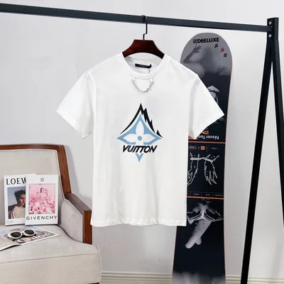 Louis Vuitton LV SKI Ski Series Letter Print Short Sleeve T-Shirt (Women's)