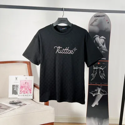 LV x Nigo FW25 Letter Bead Check Jacquard T-Shirt