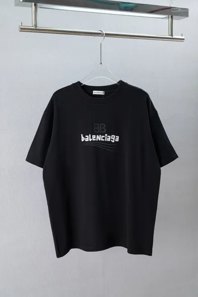 Balenciaga 26SS Light-Change Embroidery Short Sleeve T-Shirt