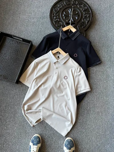 Moncler Luxury Seamless Short Sleeve Polo Shirt