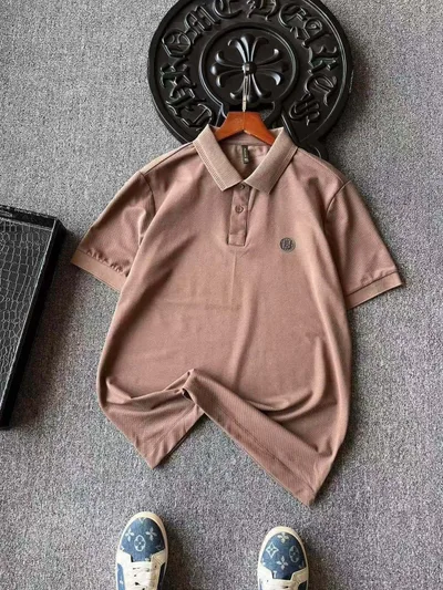 Fendi Liquid Ammonia Cotton Short Sleeve Polo Shirt