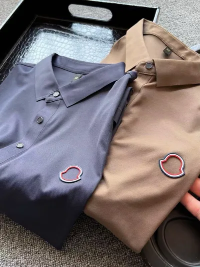 Moncler Ice Silk Seamless Cotton Polo Shirt