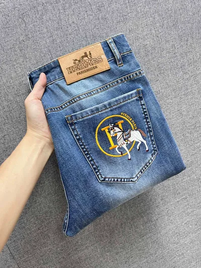 Hermès Exclusive New Trendy Men's Casual Jeans