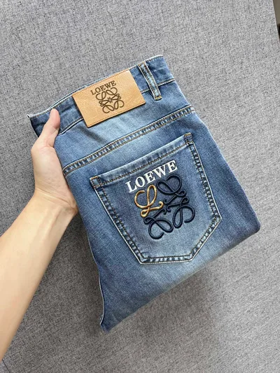 Loewe Exclusive New Trendy Men's Casual Jeans