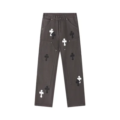 Chrome Hearts Cross Patch Denim Cargo Pants