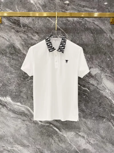 DIOR Slim Fit Jacquard Collar Polo Short Sleeve 2026SS