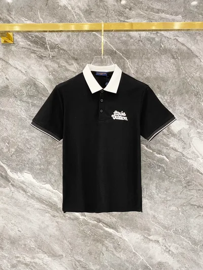 LV* Slim Fit Contrast Color Polo Short Sleeve