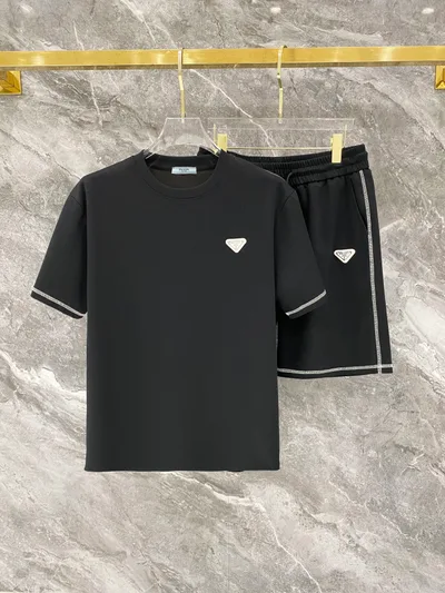 Prada 2026SS Spring/Summer Casual Short Sleeve Shorts Set