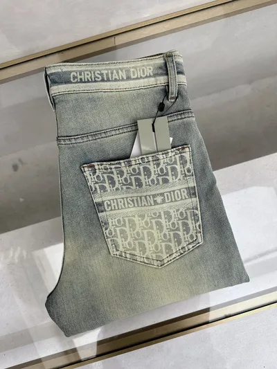 Dior 2026 Spring New Arrival Custom Jeans with Classic Logo