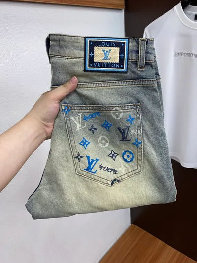 Louis Vuitton 2026SS Slim Straight Jeans