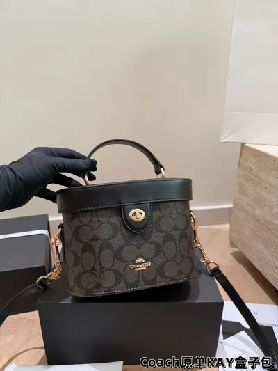 COACH Kay 20 Classic Signature Box Bag