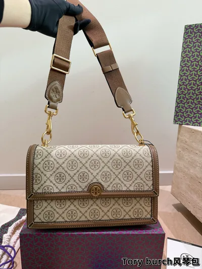 Tory Burch Monogram Large Accordion Bag