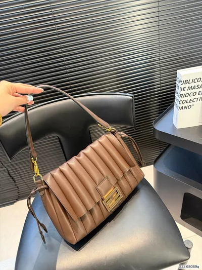 Fendi Giano Vertical Pleated Bag