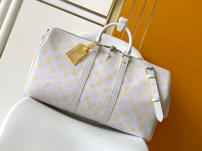 White Keepall Bandoulière 50 Travel Bag
