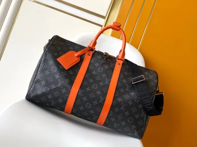 Black Monogram Eclipse Canvas Keepall Bandoulière 45 Travel Bag
