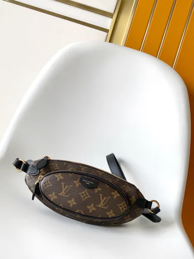 LV Keepit Waist Bag in Damier Azur Canvas
