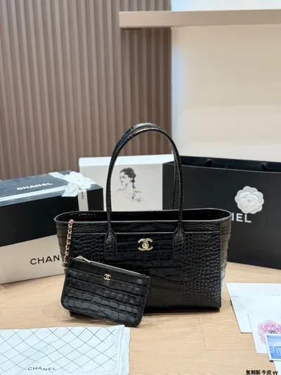 Chanel 26S Crocodile Pattern Tote Bag