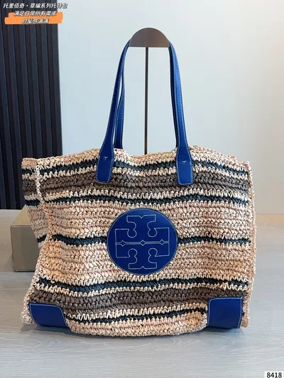 ToryBurch TB Straw Tote Bag