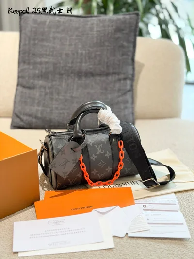LV Keepall25 Black Warrior Modified Style