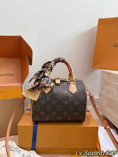 LV Speedy Pillow Bag with Scarf