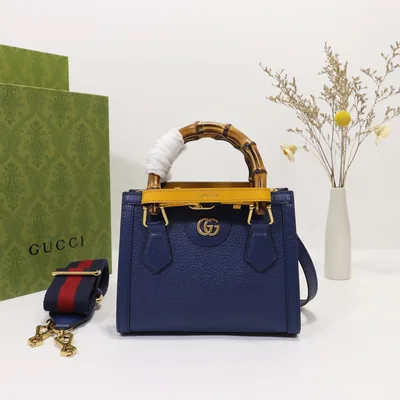 Blue Leather Bag