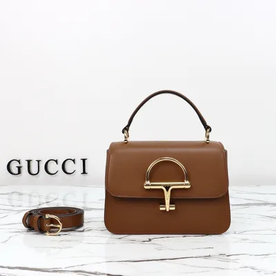 Style 855536 Brown Leather Bag