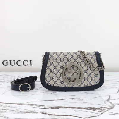 Blue Leather Bag