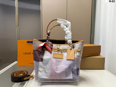 Lv Neverfull Medium Double-Sided Shopping Bag
