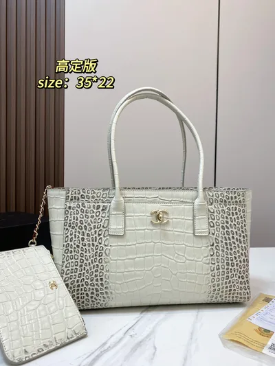 Chanel 26S Crocodile Embossed Tote Bag
