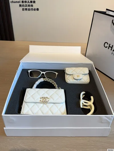 Chanel Kelly Bag + Small Bag + Sunglasses + Hair Clip